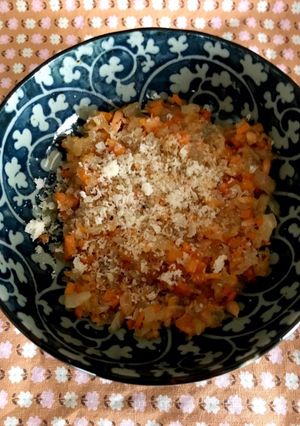 グラタン風と玉ねぎと人参の炒め物-レシピのメイン写真