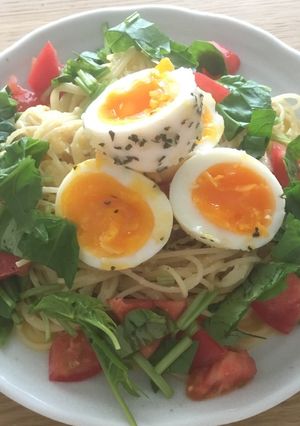 まぜるだけ！イタリアン半熟たまごのパスタ-レシピのメイン写真