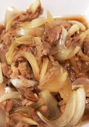 材料2つで！ツナ缶と玉ねぎの甘辛煮風-レシピのメイン写真