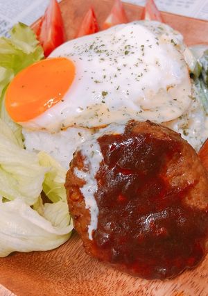 一人暮らしの簡単手抜きロコモコ-レシピのメイン写真