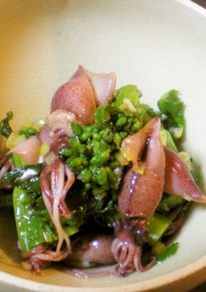 ホタルイカと菜の花のサラダ-レシピのメイン写真