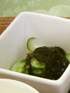たこともずくの酢の物(腎臓病食)-レシピのメイン写真