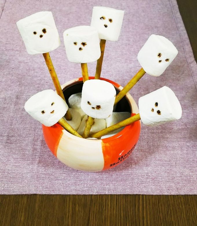 マシュマロお化け♪ by さくら1128 【クックパッド】 簡単おいしい