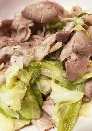 キャベツと豚バラの塩炒め-レシピのメイン写真