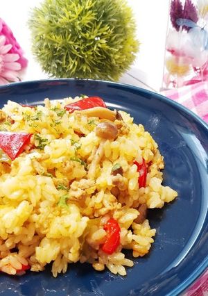 炊飯器でパラパラ♡マイルドカレーピラフ-レシピのメイン写真