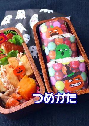ハロウィンおにぎり 簡単弁当-レシピのメイン写真