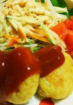 ダイエットに❤ヘルシーおからハンバーグ-レシピのメイン写真