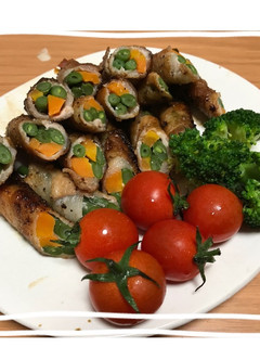 豚バラの彩り野菜巻き-レシピのメイン写真