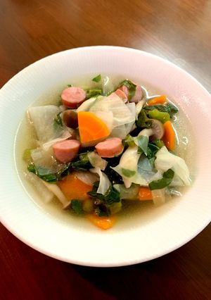つるむらさき入り野菜スープ-レシピのメイン写真