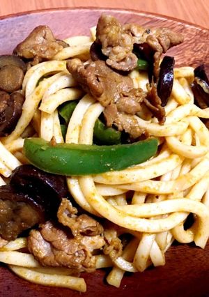 カレー焼きうどん-レシピのメイン写真