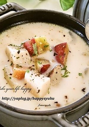 さつまいも＆きのこ☆ミルクスープ-レシピのメイン写真