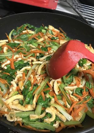 肉じゃがの残り汁で簡単副菜!野菜の炒り煮-レシピのメイン写真