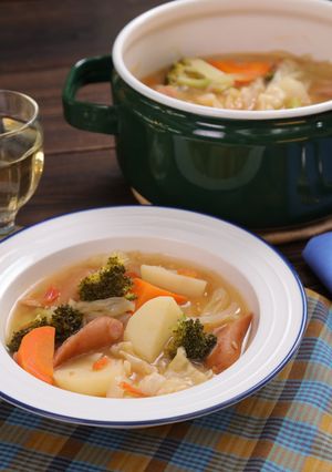 野菜たっぷり♪簡単甘酒トマトポトフ-レシピのメイン写真