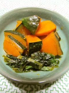 ●かぼちゃと小松菜の煮物●-レシピのメイン写真