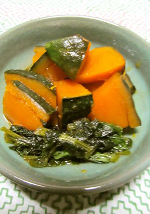 ●かぼちゃと小松菜の煮物●-レシピのメイン写真