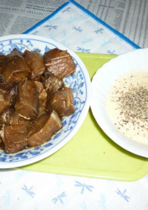 本まぐろの剥き身のヅケでタパス-レシピのメイン写真