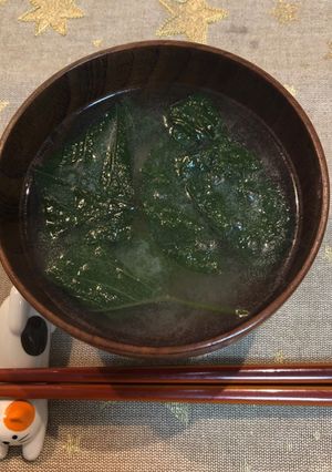 さつまいも葉と茎の味噌汁-レシピのメイン写真
