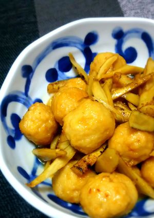 時短☆鶏団子でこってり鶏ごぼう-レシピのメイン写真