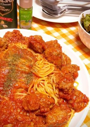 カリオストロの城のミートボールスパゲティ-レシピのメイン写真