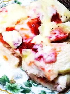 レンチン♪鶏胸肉の梅チーズはさみ☆-レシピのメイン写真