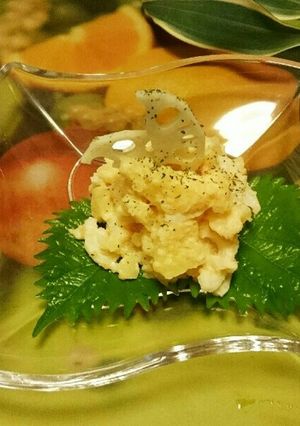 明太子とれんこん入りポテトサラダ-レシピのメイン写真