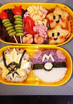 キャラ弁☆ポケモン☆日食ネクロズマ-レシピのメイン写真