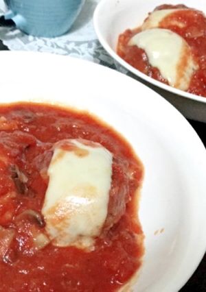 ごちそう♡ハンバーグのトマト煮込み-レシピのメイン写真
