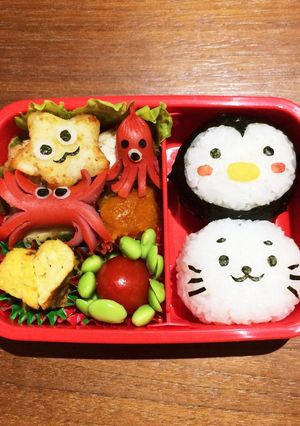 キャラ弁☆水族館へ！海の生き物弁当☆-レシピのメイン写真