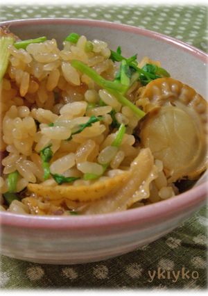 帆立とセリの炊き込みご飯-レシピのメイン写真