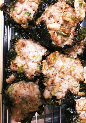 FPで簡単！れんこんと香味野菜の包み揚げ-レシピのメイン写真