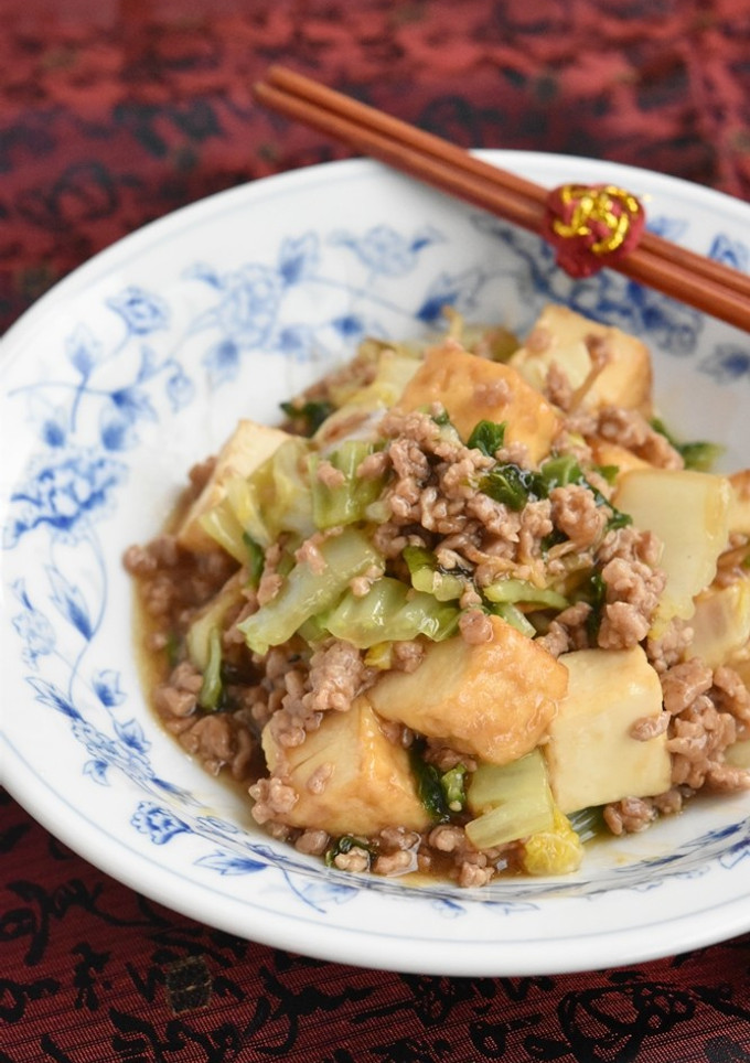 白菜と厚揚げ豆腐のそぼろあん-レシピのメイン写真