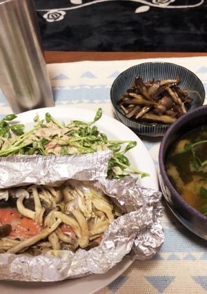 秋鮭のホイル焼き(バター醤油とポン酢味)-レシピのメイン写真