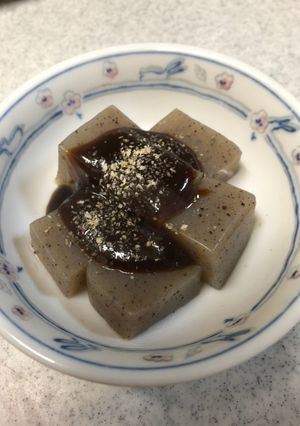 超時短★こんにゃくの味噌かけ-レシピのメイン写真