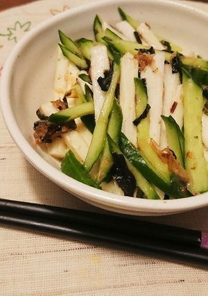 長芋とキュウリのおかか海苔和え-レシピのメイン写真