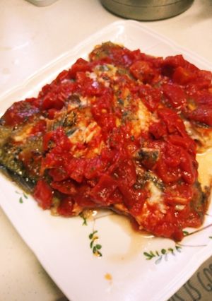 カレイのトマト蒸し-レシピのメイン写真