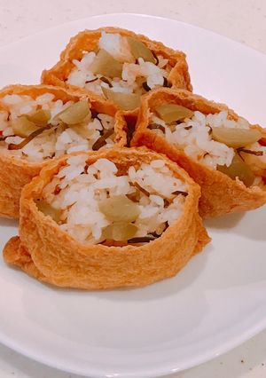 コンテスト入賞！塩こんぶカリカリ梅いなり-レシピのメイン写真