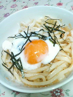 明太子うどん温玉のせ-レシピのメイン写真