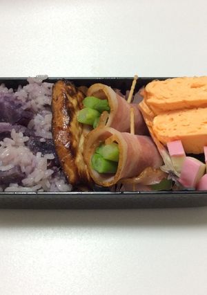 ㉔ はじめての 、紫芋おこわ弁当♡-レシピのメイン写真