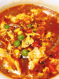 即席!カレー卵スープ-レシピのメイン写真