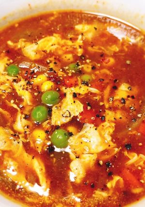 即席！カレー卵スープ-レシピのメイン写真