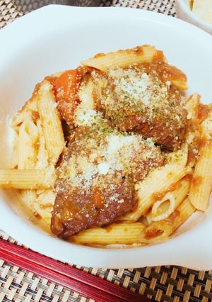 牛かたまり肉のやわらかパスタ-レシピのメイン写真
