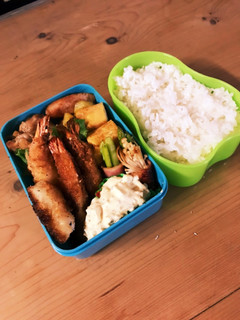 旦那さん弁当エビフライ-レシピのメイン写真