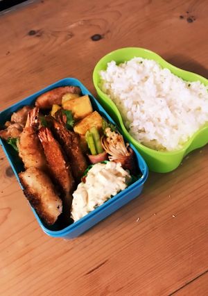 旦那さん弁当エビフライ-レシピのメイン写真