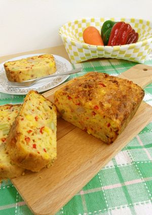 ケーク・サレ＊甘くない野菜ケーキ-レシピのメイン写真
