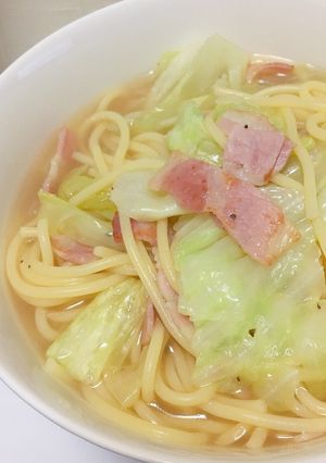キャベツのスープパスタ-レシピのメイン写真