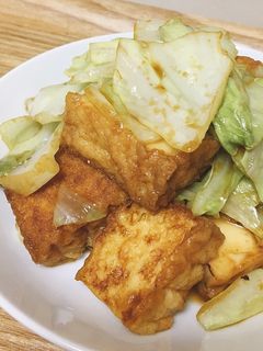 厚揚げのみそ炒め-レシピのメイン写真
