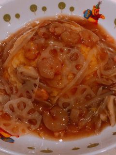 海鮮餡掛け、豚バラ玉子チャーハン!-レシピのメイン写真