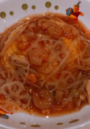 海鮮餡掛け、豚バラ玉子チャーハン！-レシピのメイン写真