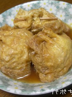 油揚げの巾着煮-レシピのメイン写真