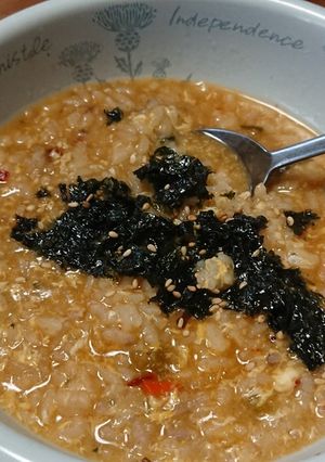 辛ラーメンスープ雑炊-レシピのメイン写真